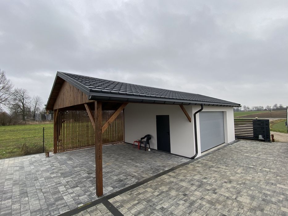 Garaż Wiata Zadaszenie Altanki Plac Zabaw Konstrukcje Drewniane