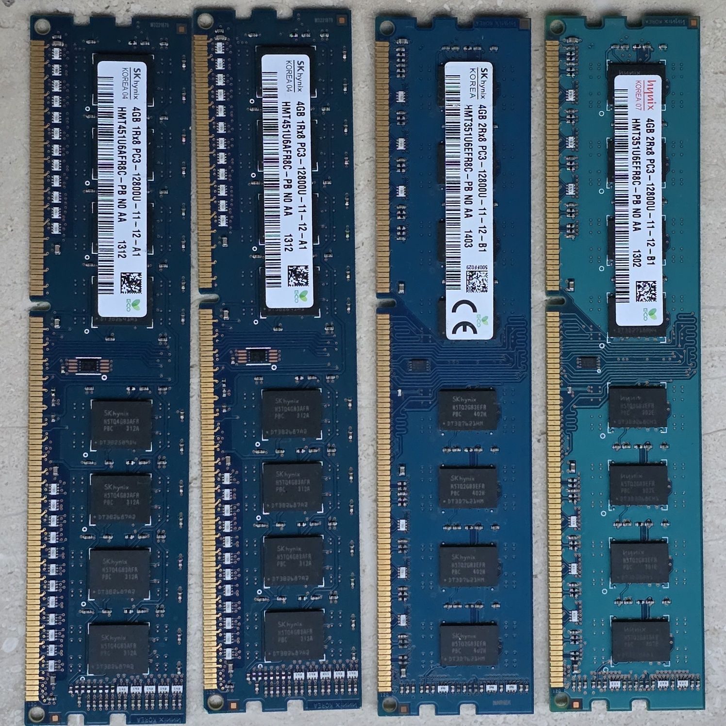 Pamięć RAM 4GB x4 szt, DDR3