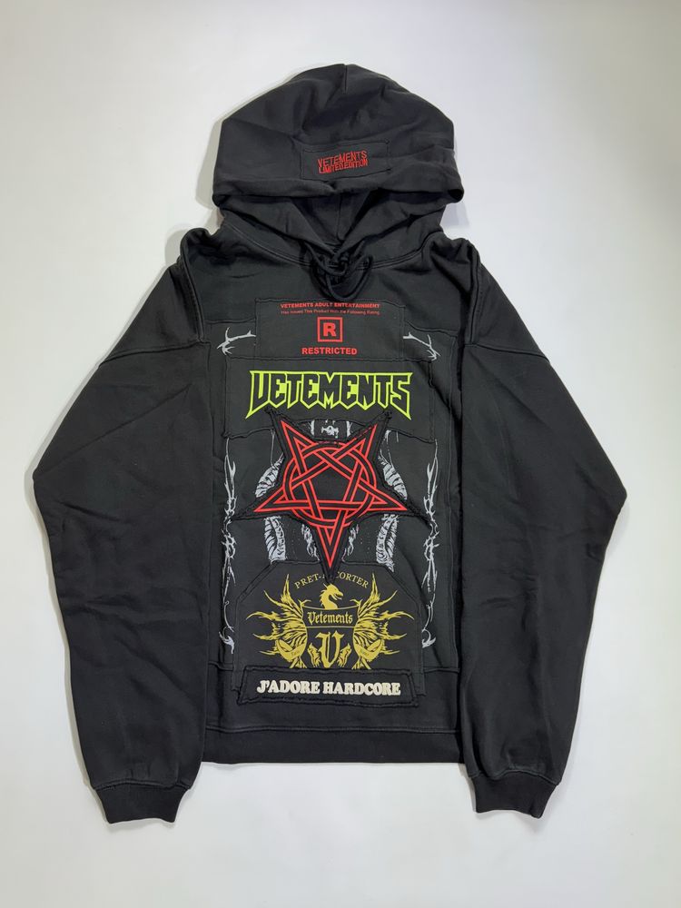 худи Vetements Hardcore Patch Logo hoodie
