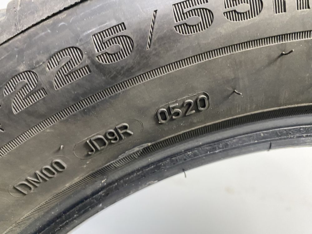 2x 225/55/17 Dunlop WinterSport5 / 2020r 6,5mm / GWARANCJA