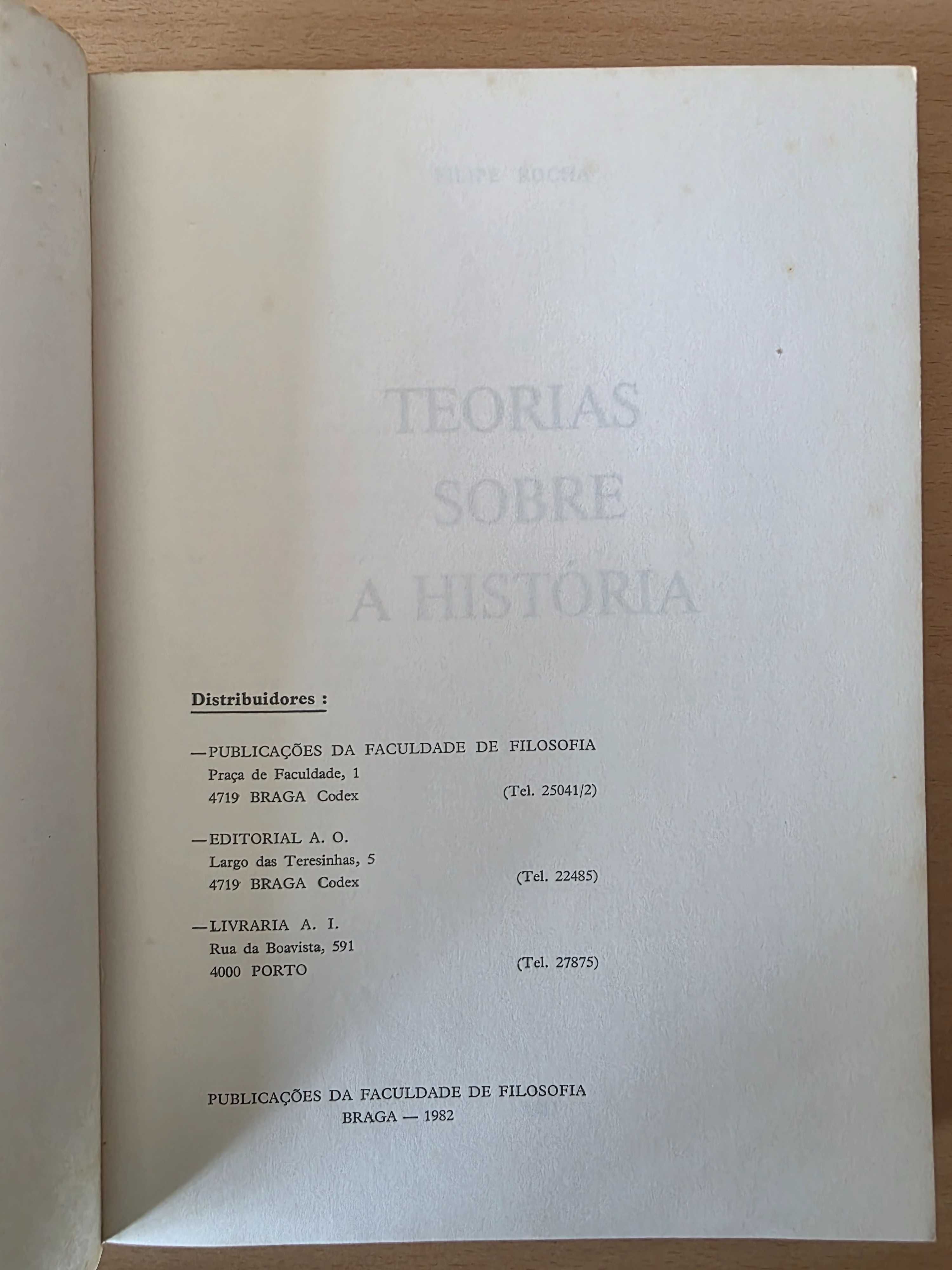 Livro "Teorias sobre a História" de Filipe Rocha