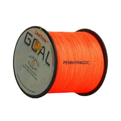 Plecionka wędkarska Goal 1000m pomarańczowa fluo 0,40mm