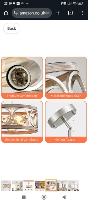 Majhoiw Nowoczesna lampa wisząca z 3 światłami, żyrandol w stylu vinta