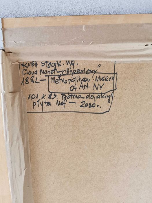 Obraz na płótnie, olejny - Claude Monet`a - "Chryzantemy" wym. 100x80