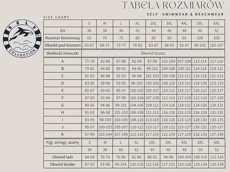 Strój kąpielowy damski bikini plażowe Self 42 E