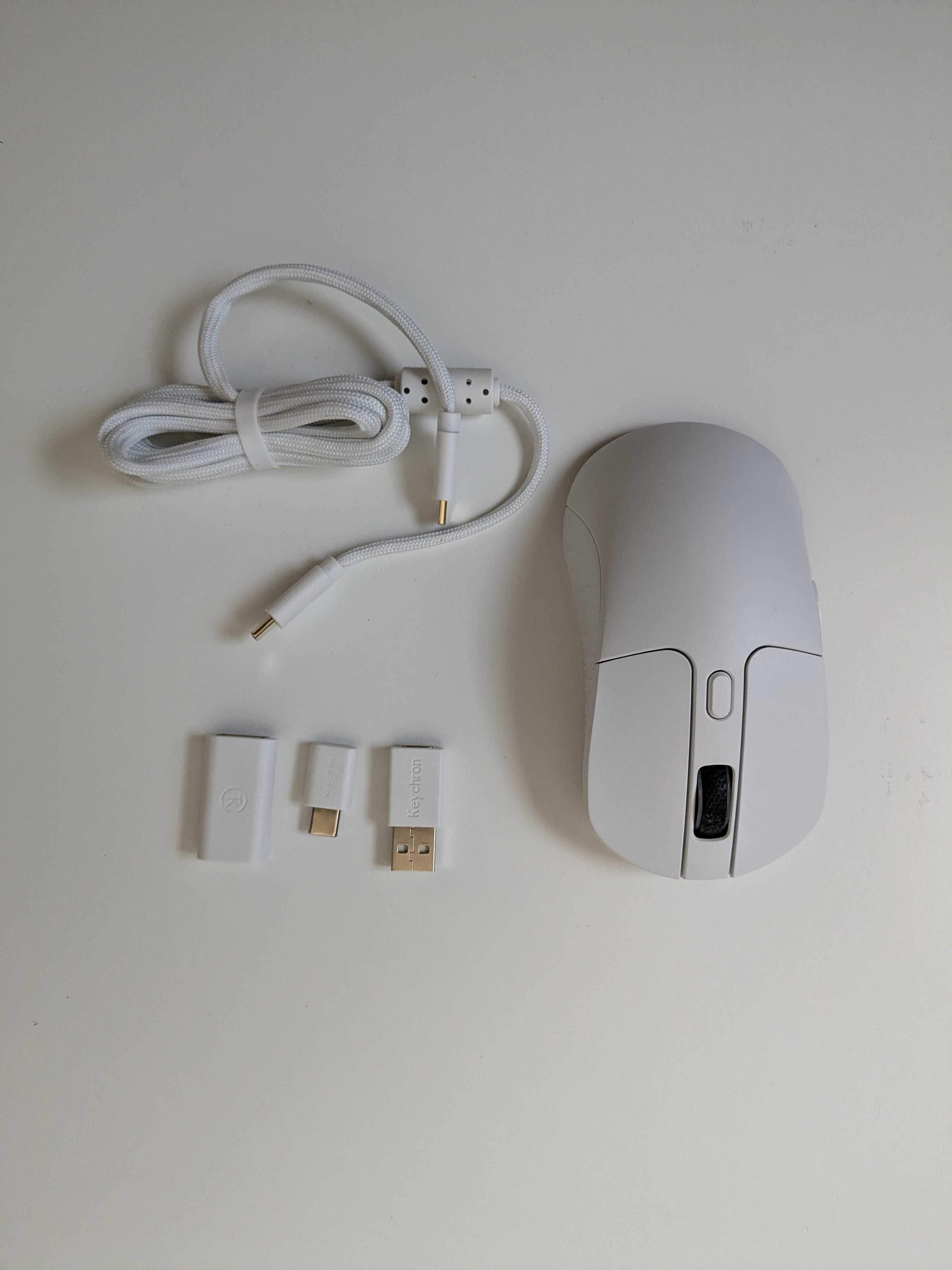 Mysz bezprzewodowa Keychron M3-A3 Biała / 1000 Hz / RGB Light