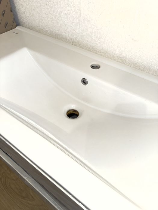 Тумба Палермо 100-U з умивальником Su-100 біла