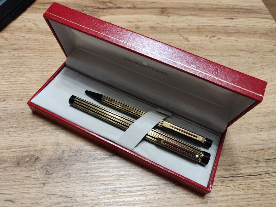 Sheaffer Targa Regency Stripe, 675, Klasyczny zestaw pióro + długopis
