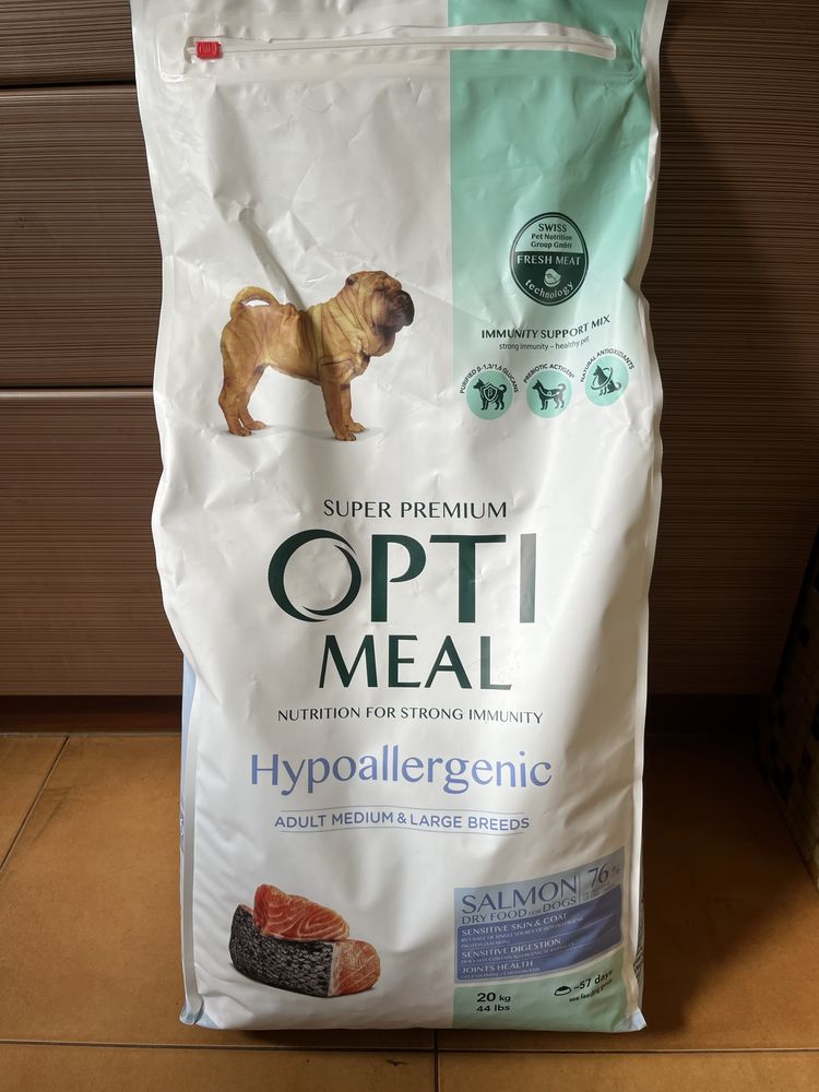 Optimeal hypoallerganic Salmon 12 кг корм для собак