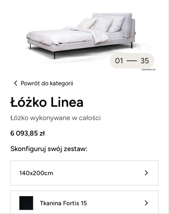 Łóżko Linea Rosanero