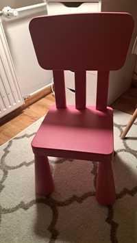 Krzesełko  różowe IKEA