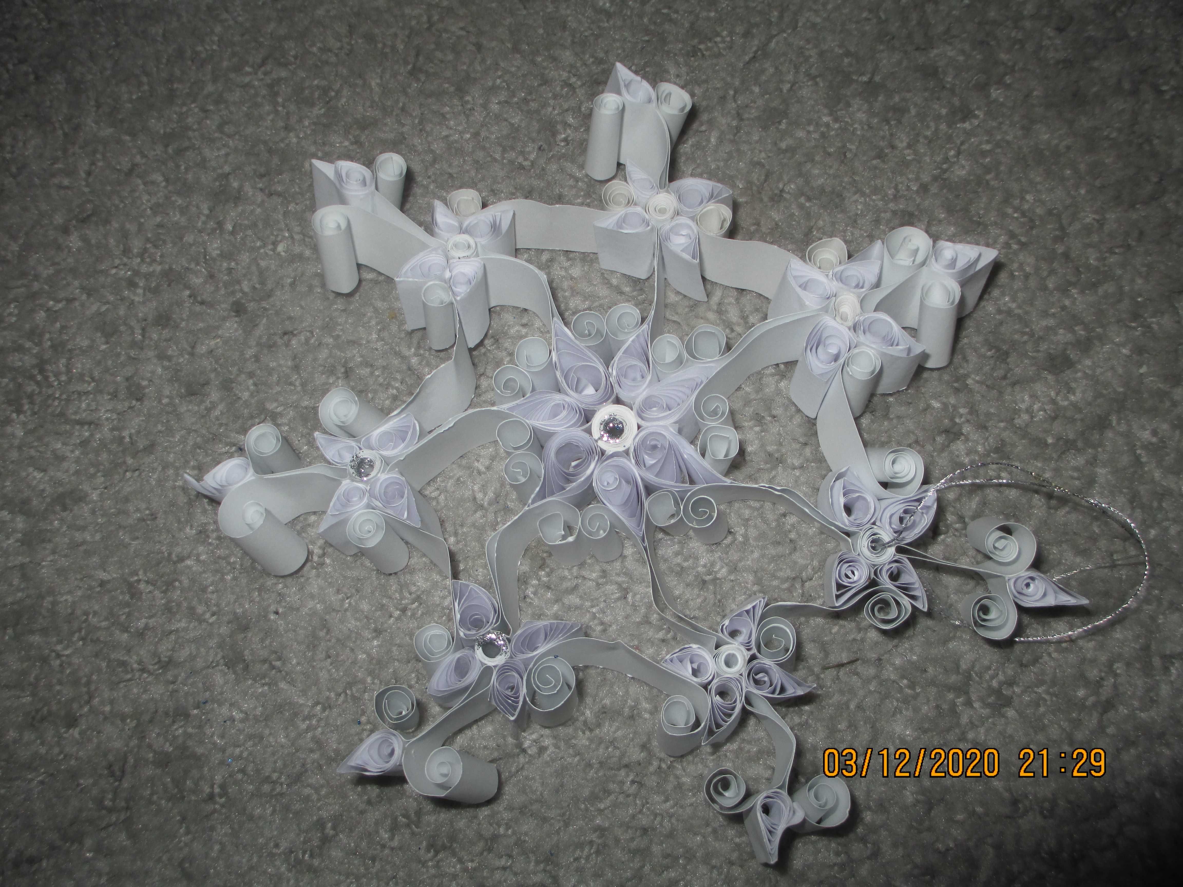zabawka z origami modułowego śnieżynka 1