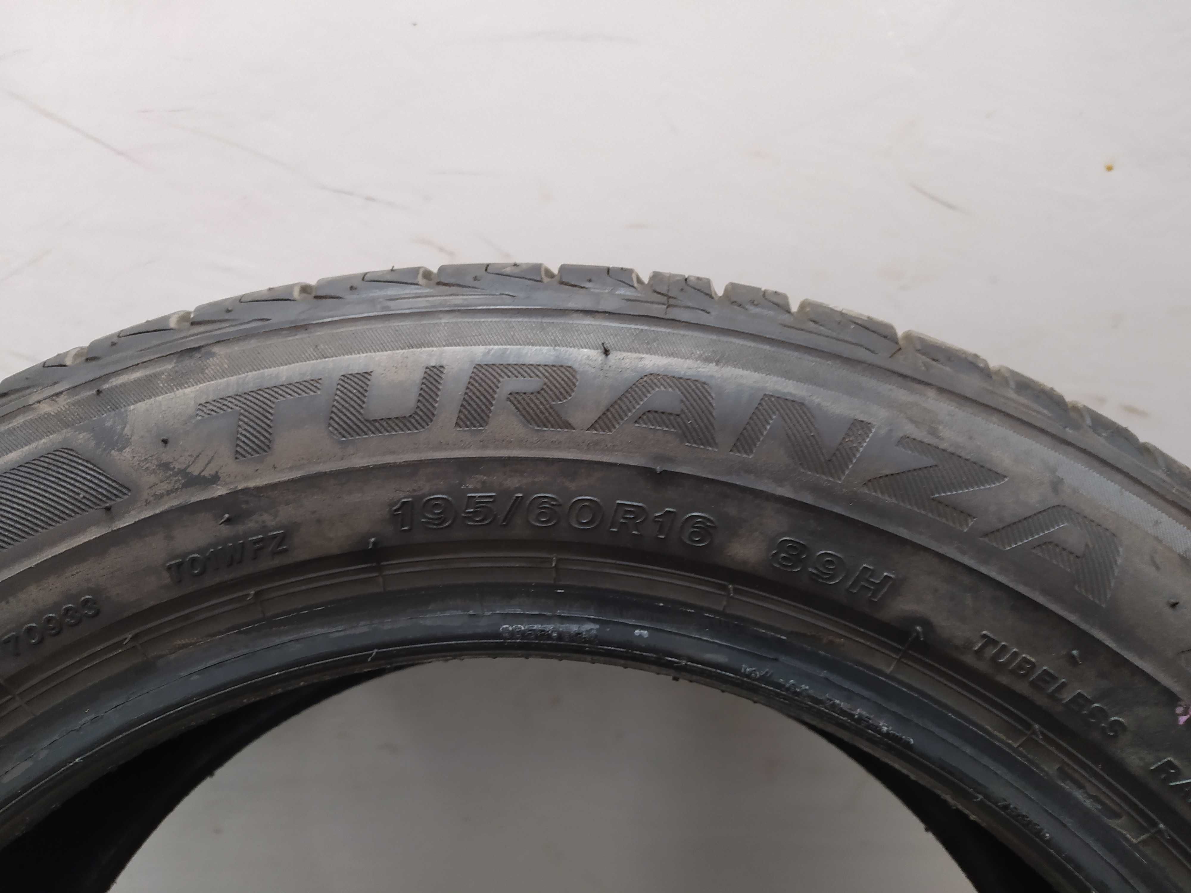 4x195/60R16 Bridgestone Turanza T001, NOWE, 2022 rok, Demo