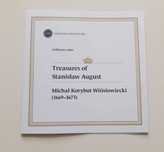 folder do monety Michał Korybut Wiśniowiecki Skarby Stanisława Augusta