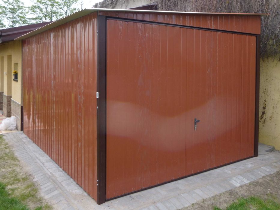 Garaż blaszany Blaszak NA BUDOWĘ Garaże blaszane OCYNK Szybka dostawa