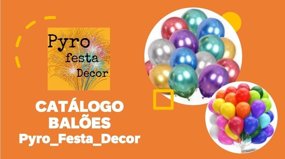 Balões de látex para decorações