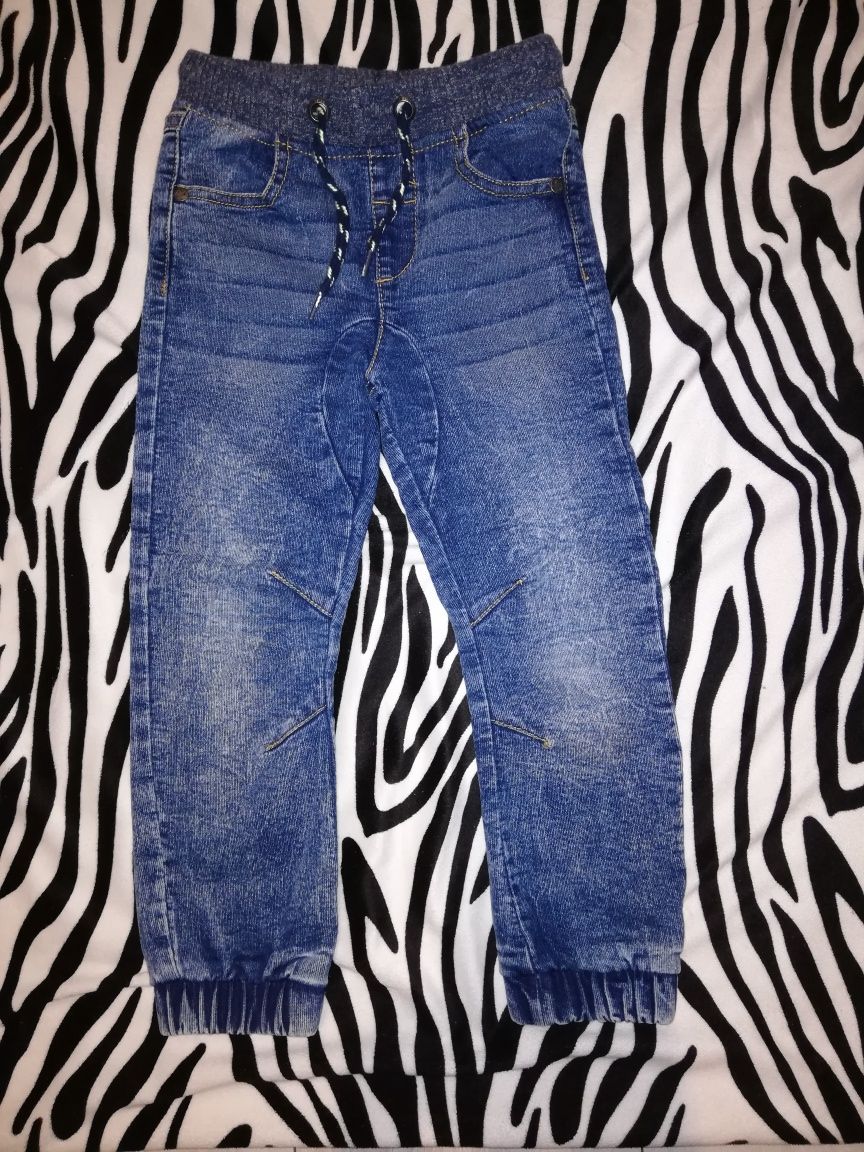 Spodnie 110 jogger jeans joggersy