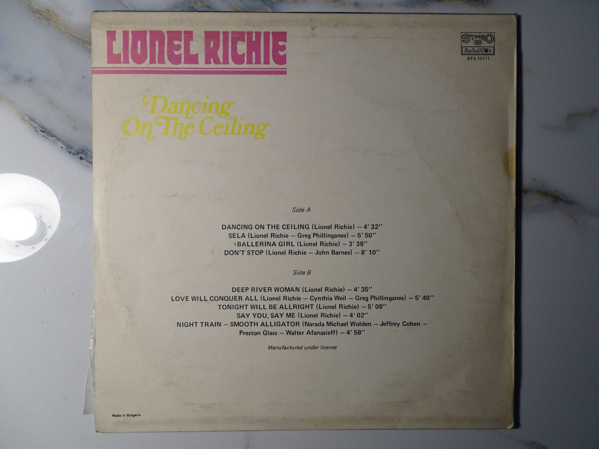 Płyta winylowa: Lionel Richie "Dancing of the Ceiling".