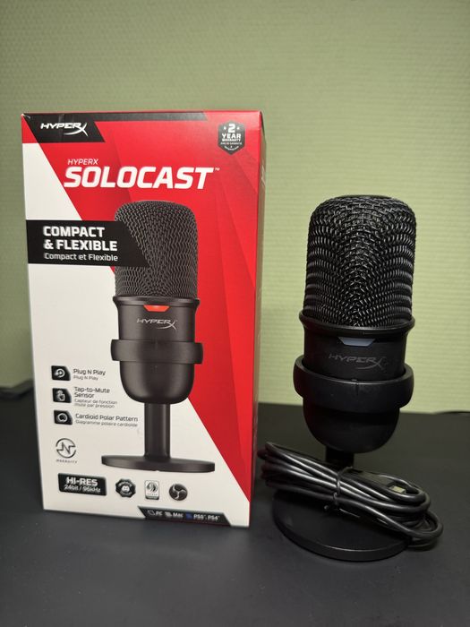 Мікрофон до комп'ютера HyperX SoloCast чорний