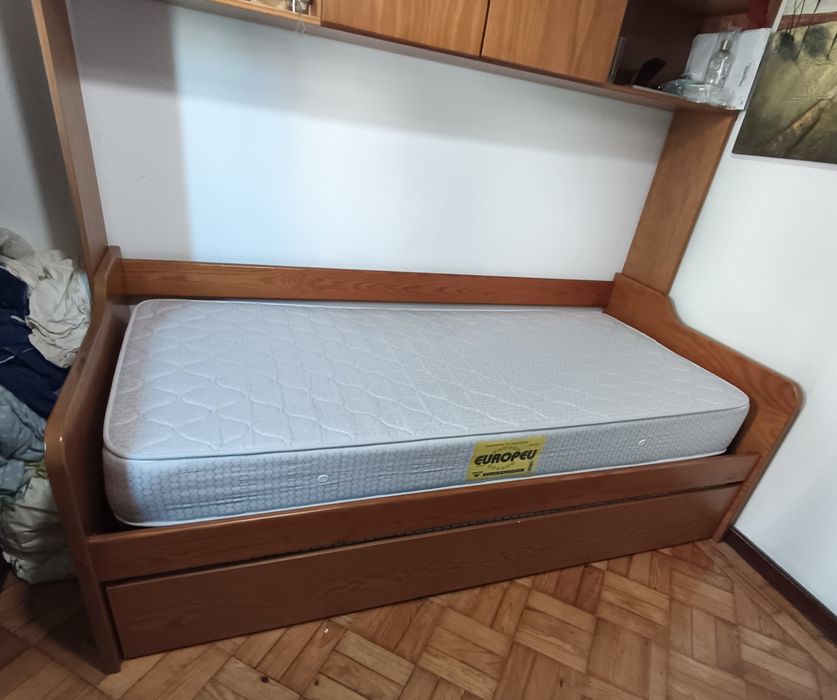 Mobília Quarto Estúdio 2 camas Madeira Maciça