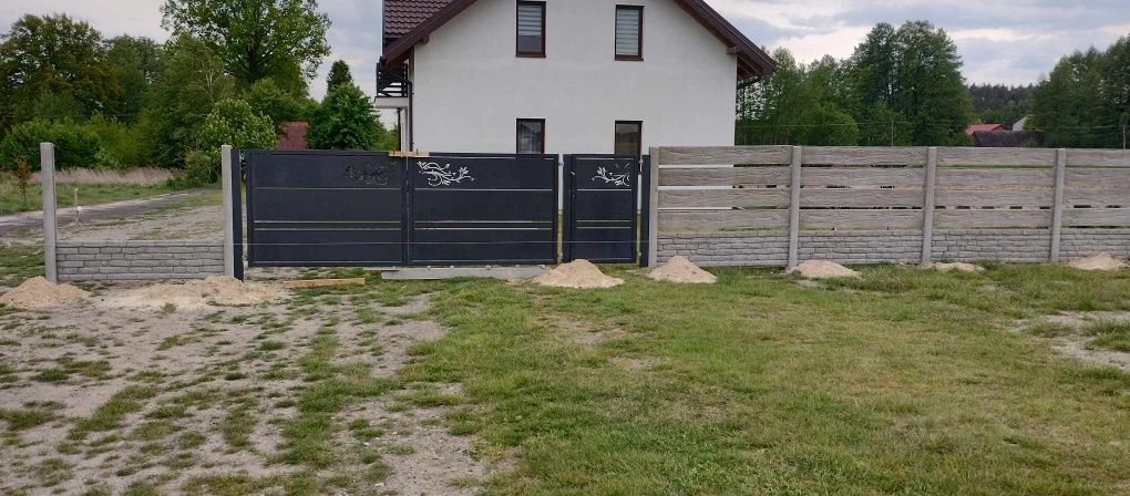 Brama, brama dwuskrzydlowa, brama przesuwna, ogrodzenie, płot, furtka