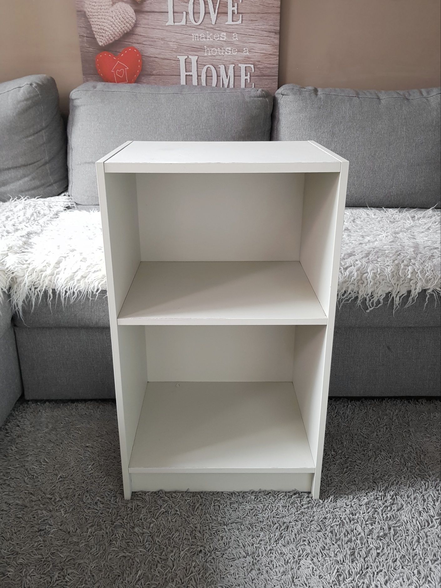 Regał regalik szafka nocna mała komoda / jasny ecru ni e ikea