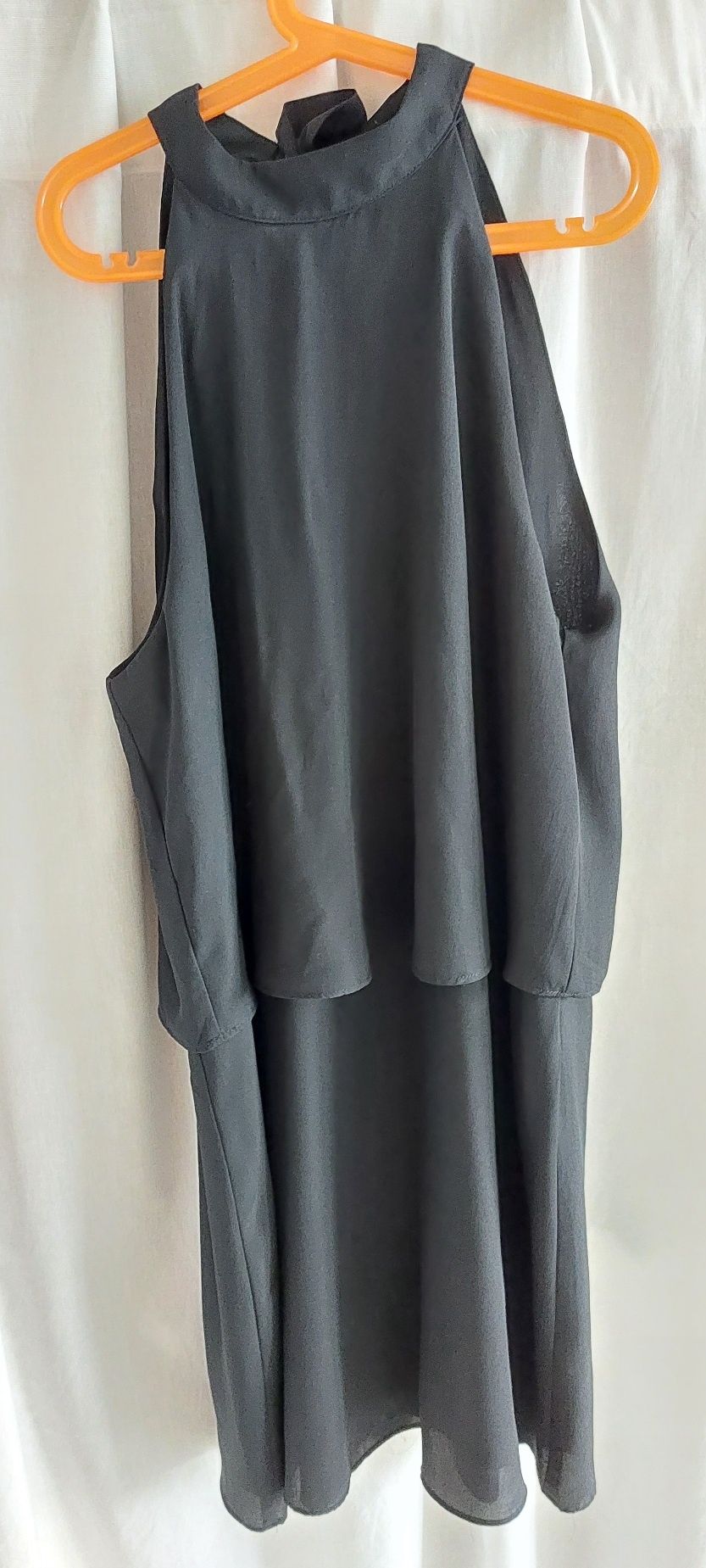 Sukienka Apricot M 38 czarna z metką dekolt halter wiązana