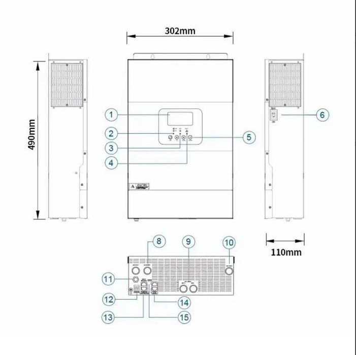 Инвертор 6кВт + батарея 5.8кВт/ч комплект резервного питания УСТАНОВКА