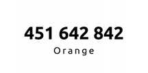 ZŁOTY NUMER # 451...642...842 # łatwy, prosty # Orange # starter