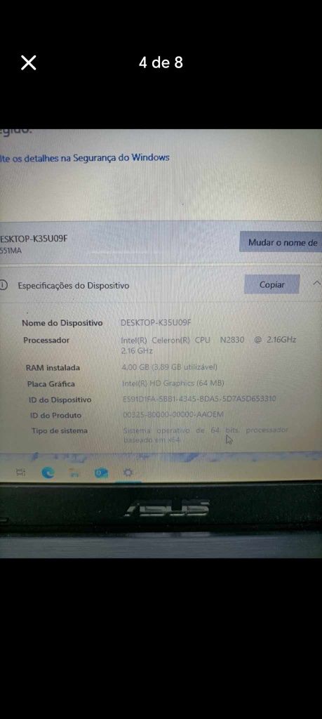 Portátil ASUS em bom estado!