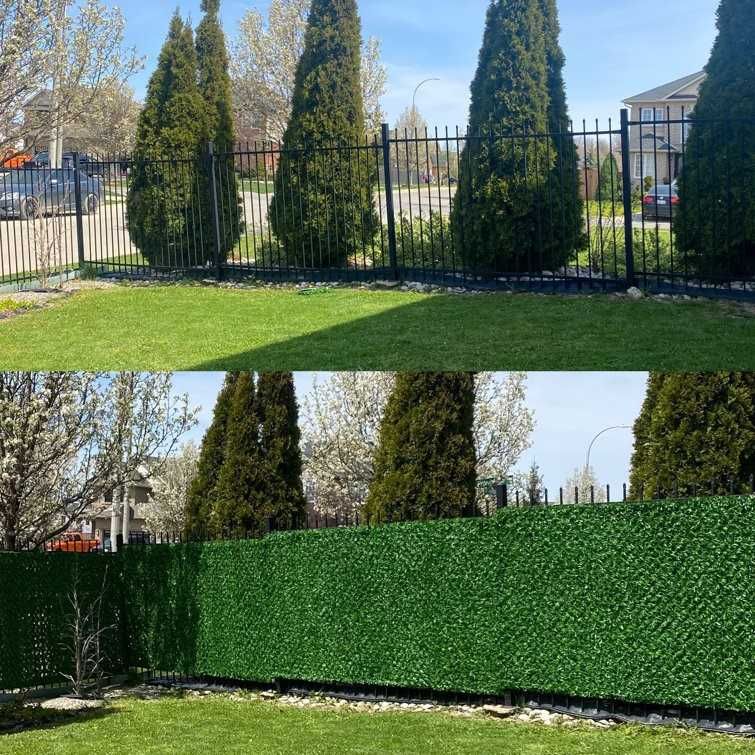 ogrodzenie siatka ogrodzeniowa maskująca sztuczny żywopłot 1 metr