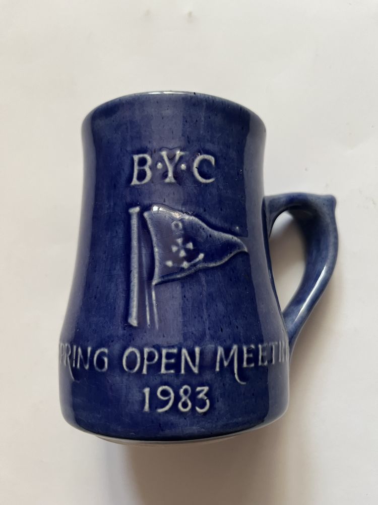 Kufel żeglarski ceramiczny o nietypowym kształcie BYC 1983
