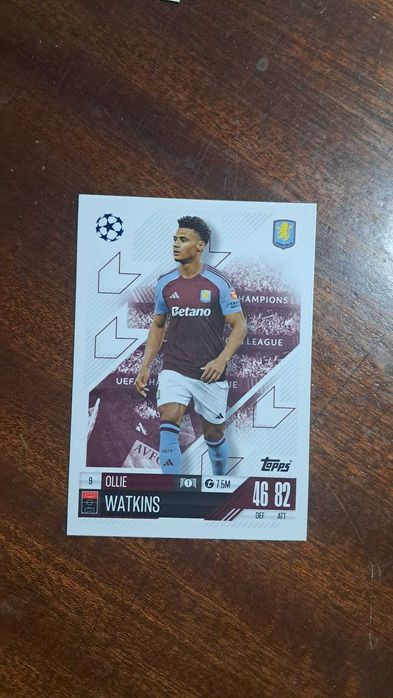Cartas da coleção Match Attax da Topps 2024/2025 Ollie Watkins