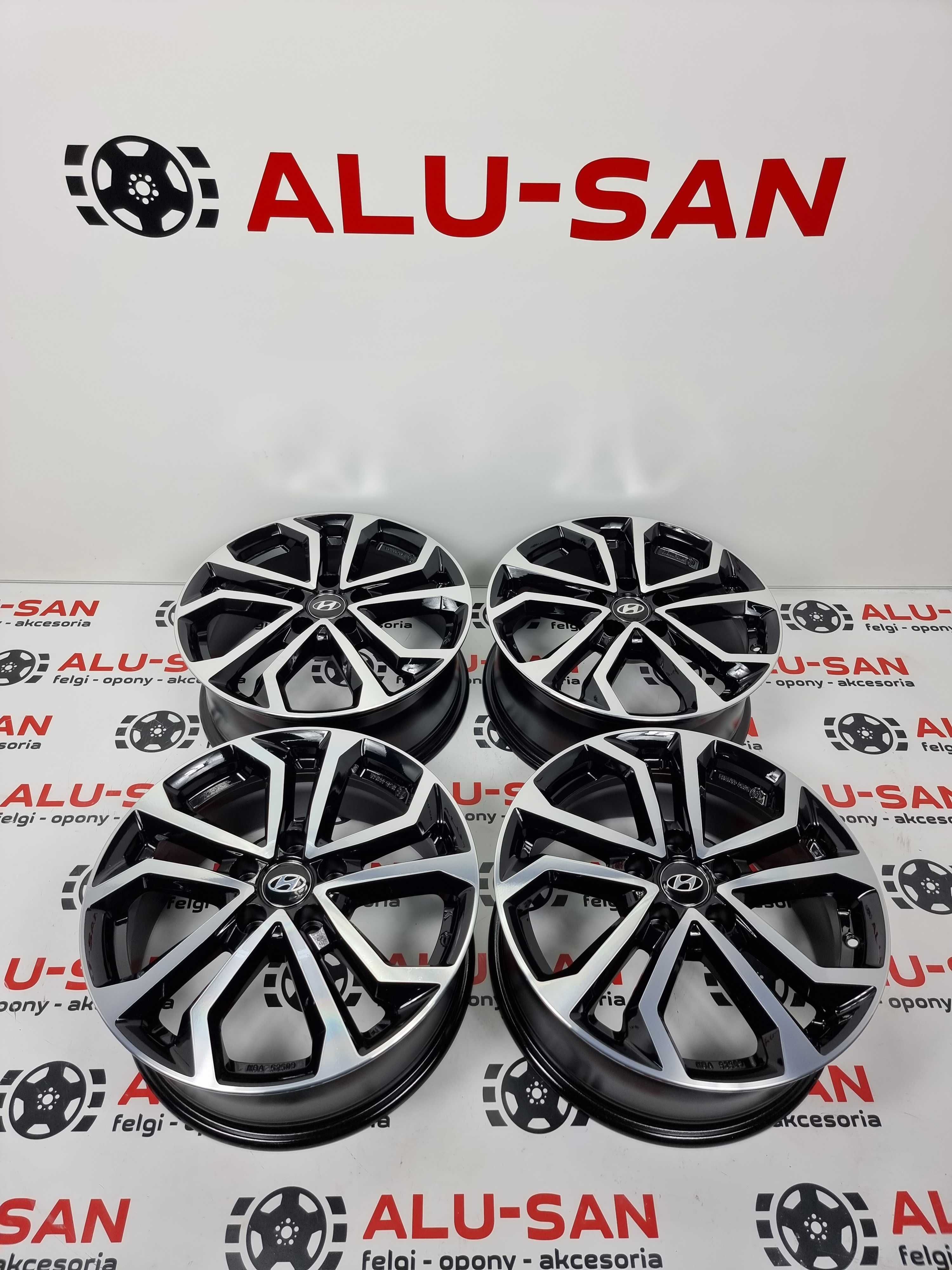 NOWE alufelgi HYUNDAI 17" 5x114,3 Elantra I30 I40 Tucson - Czarne