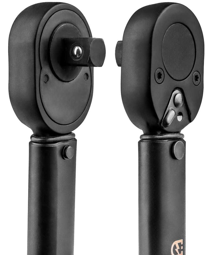 Klucz DYNAMOMETRYCZNY 1/2" 28-210Nm ETUI 4 nasadki 14,17,19,24mm 2195