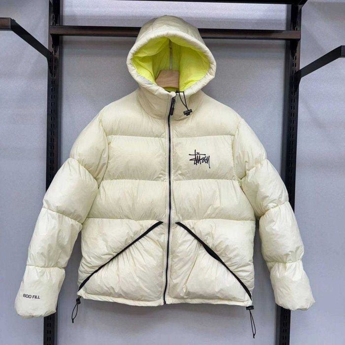 (БЕЗ ПЕРЕДОПЛАТИ)Stussy Puffer Jacket куртка пуховик стусі бежева