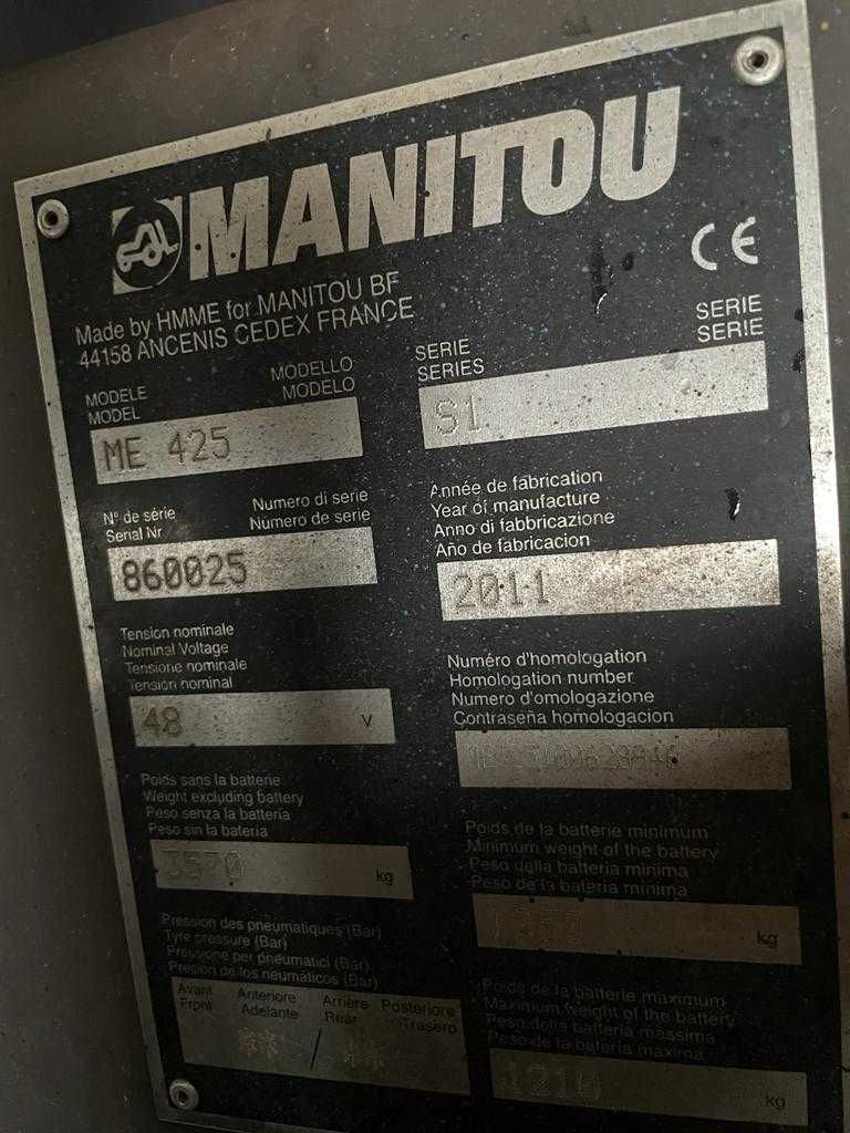 Manitou ME 425 wózek widłowy elektryczny