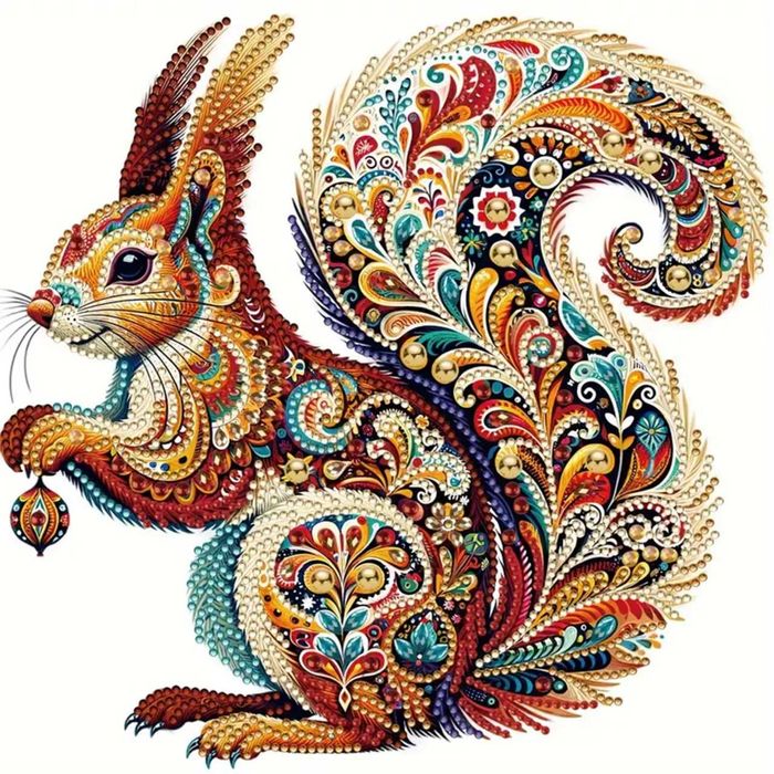 Набір для творчості, Алмазна мозаїка. Білка, 30×30 см