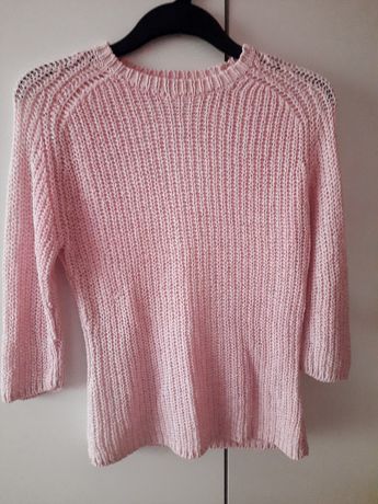 Różowy ciepły sweterek