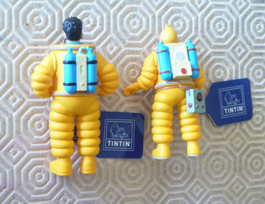 Tintin e Haddock - astronautas - 8 cm