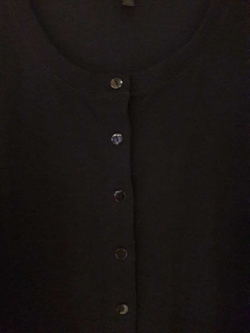 Czarna bawełniana bluzka rozpinana bluza 48/50/52 XL/XXL jak NOWA