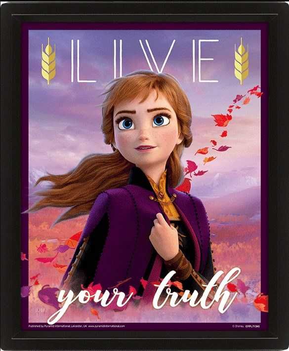 3D Постер картина Холодное сердце - Frozen, Disney (Made in England)