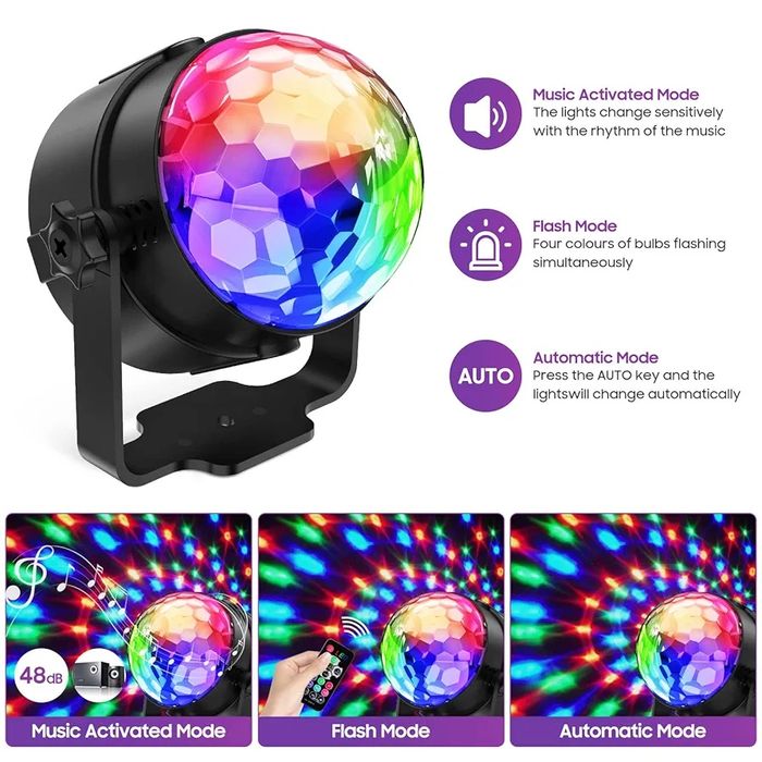 Диско-куля, дзеркальна куля з обертанням на 360°