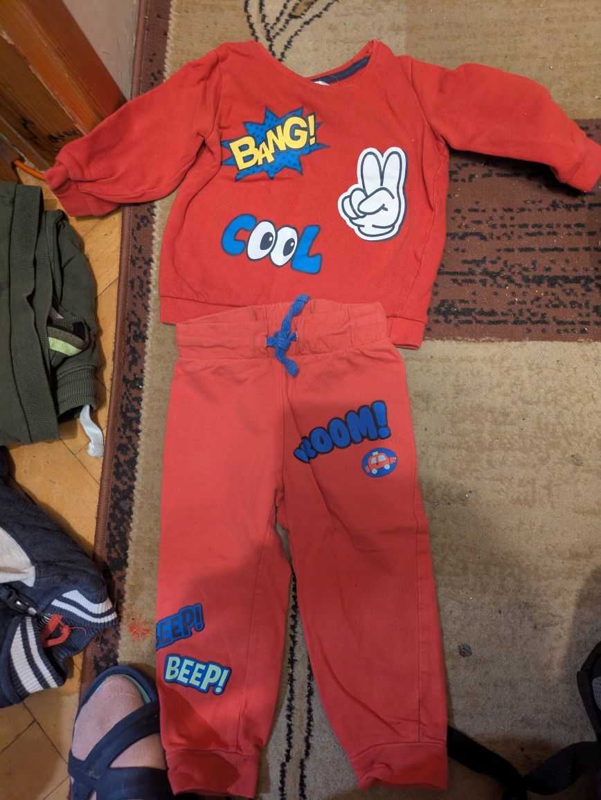 86 czerwony dres dla chłopca So Cute