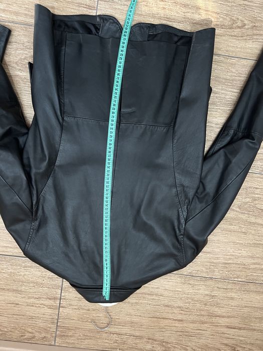 Вінтажний шкіряний жакет