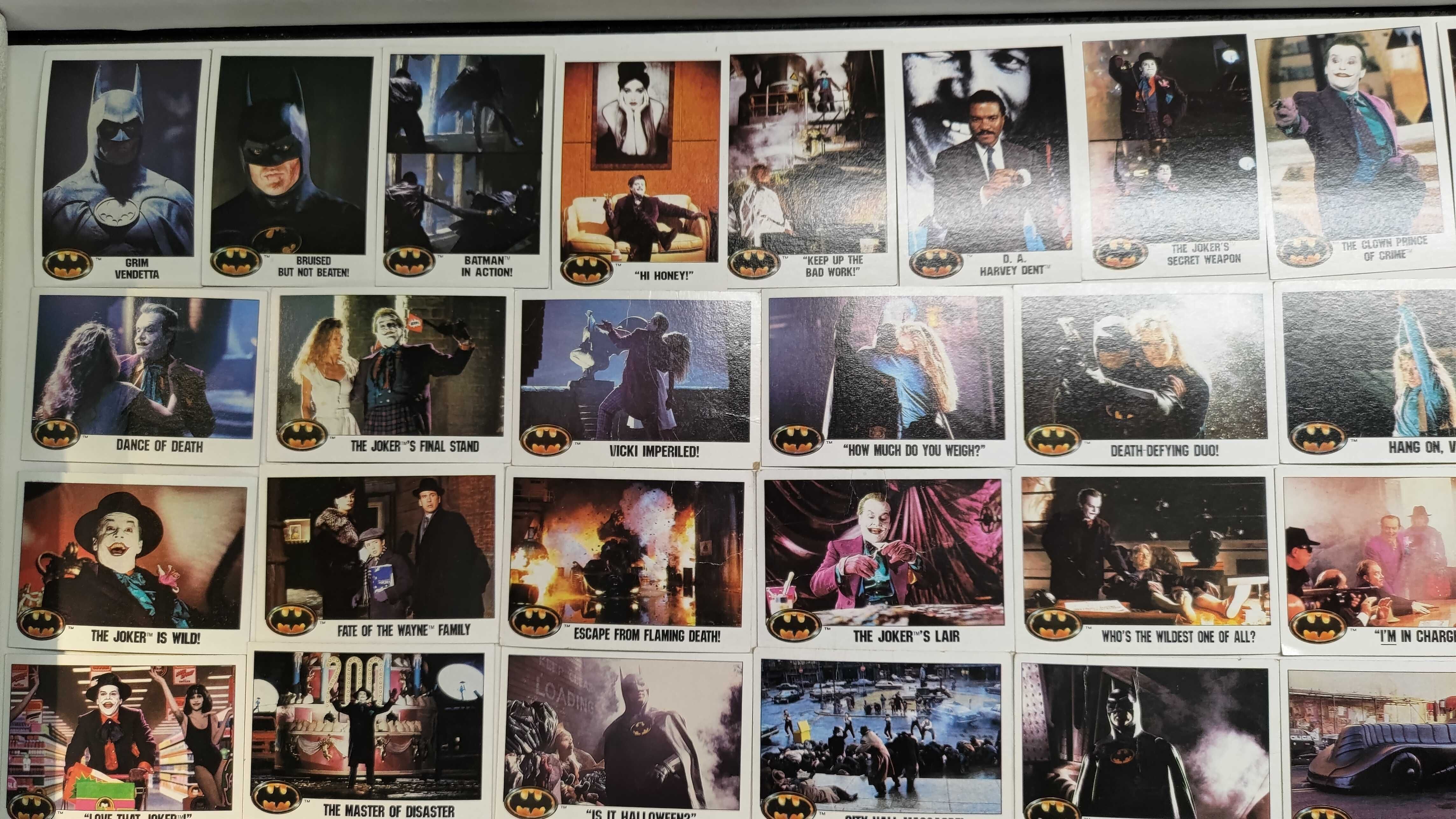 Карточки бетмен 84 шт 1989 года batman джокер Робин пингвин лот cards