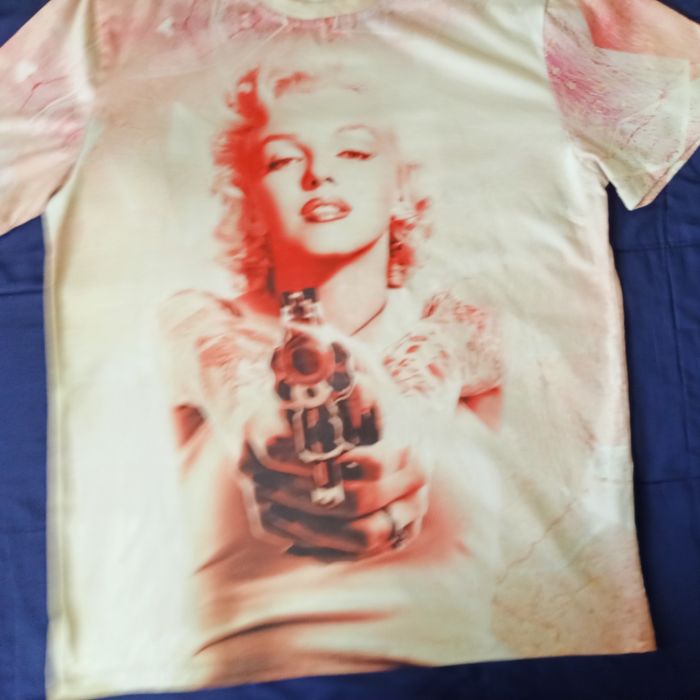 T-shirt z  realną grafiką Merlin Monroe,