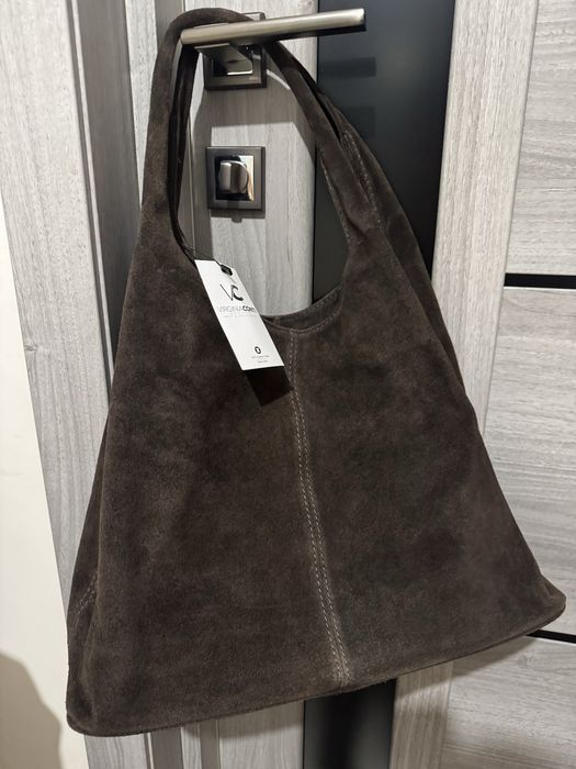 Сумка з натурального замшу