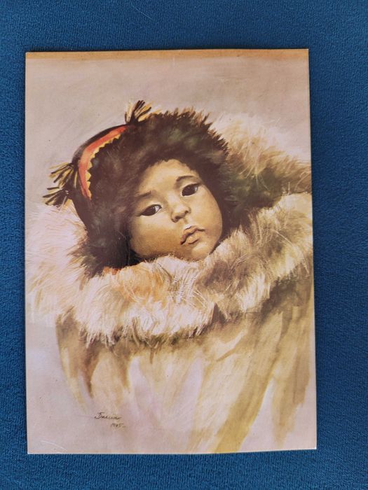 Muszyńska dziewczynka pocztówka PRL dzieci świata