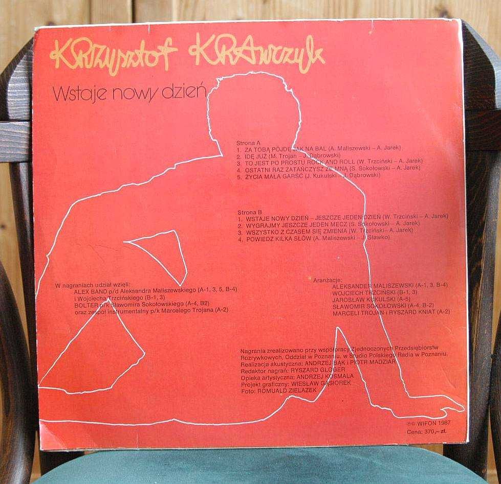 płyta analogowa - Krzysztof Krawczyk - Wstaje nowy dzień - WIFON 1987